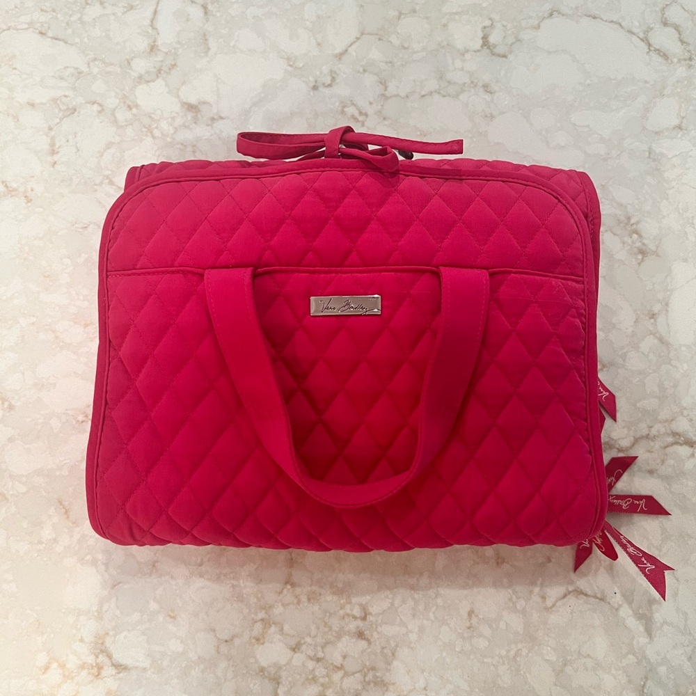 Vera Bradley Red Quilted Travel Bag